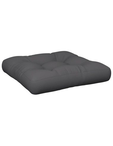 Cuscino per Pallet Antracite 60x61,5x10 cm in Tessuto