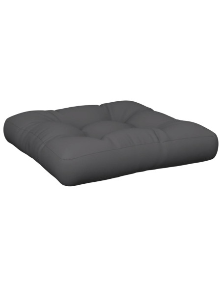 Cuscino per Pallet Antracite 60x61,5x10 cm in Tessuto