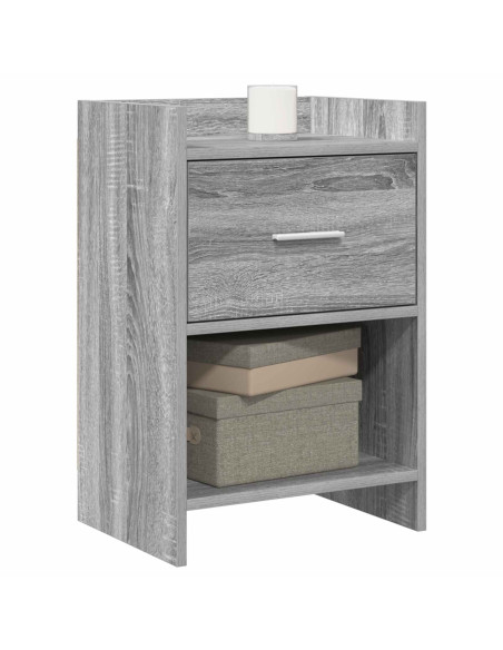 Comodini Sonoma grigio 40 x 30 x 60 cm Legno ingegnerizzato