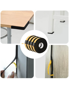 Nastro adesivo in schiuma 4 pcs Nero 30mm x 5m Schiuma CR