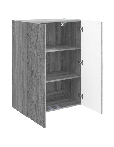 Mobiletto a muro Sonoma grigio 66 x 34,5 x 90 cm