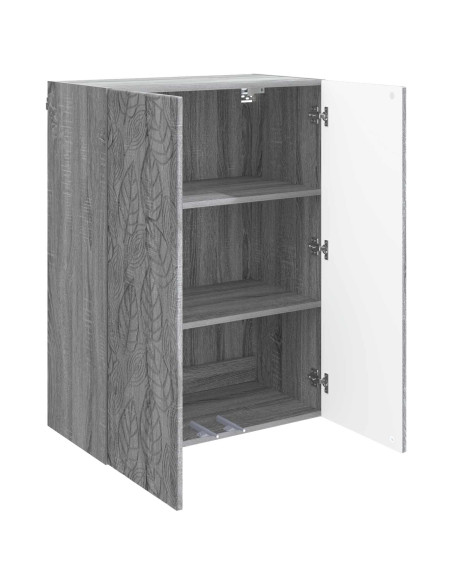 Mobiletto a muro Sonoma grigio 66 x 34,5 x 90 cm