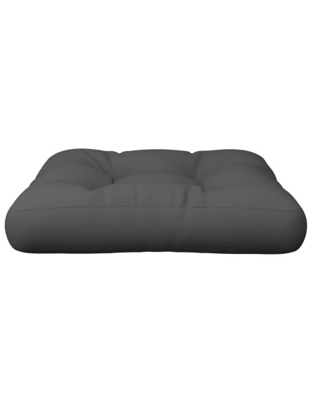Cuscino per Pallet Antracite 60x61,5x10 cm in Tessuto