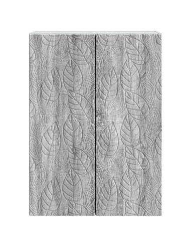 Mobiletto a muro Sonoma grigio 66 x 34,5 x 90 cm