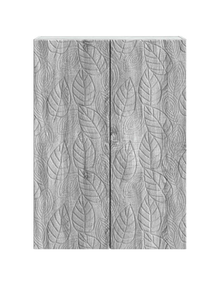 Mobiletto a muro Sonoma grigio 66 x 34,5 x 90 cm