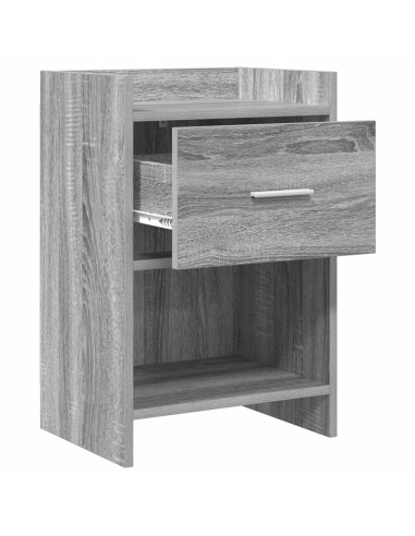 Comodini 2 pcs Sonoma grigio 40 x 30 x 60 cm