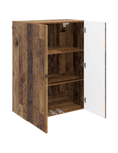 Mobiletto a muro Legno antico 66 x 34,5 x 90 cm 2