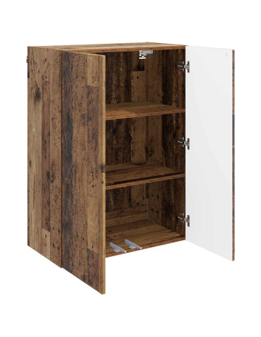 Mobiletto a muro Legno antico 66 x 34,5 x 90 cm