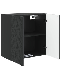 Mobiletto a muro Nero 59 x 31 x 60 cm Legno ingegnerizzato 2