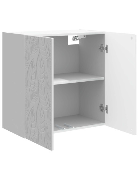 Mobiletto a muro Bianco Lucido 59 x 31 x 60 cm