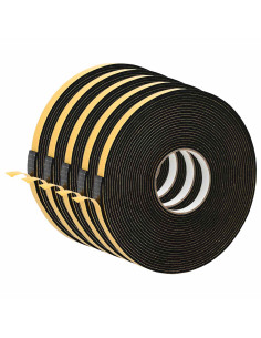 Nastro adesivo in schiuma 5 pcs Nero 20mm x 10m Schiuma CR 2