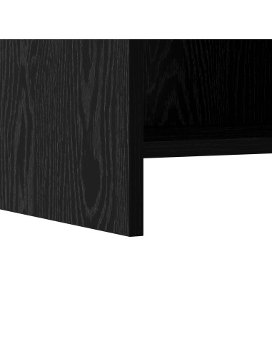 Comodini Rovere Nero 40 x 30 x 60 cm Legno ingegnerizzato