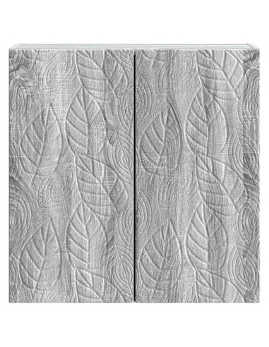 Mobiletto a muro Sonoma grigio 59 x 31 x 60 cm