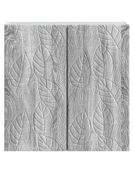 Mobiletto a muro Sonoma grigio 59 x 31 x 60 cm