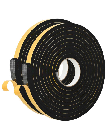 Nastro adesivo in schiuma 2 pcs Nero 20mm x 5m Schiuma CR