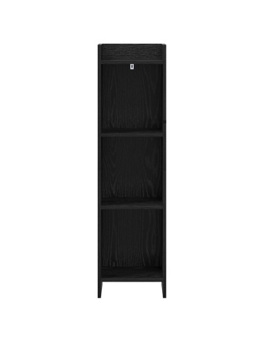 Libreria Rovere Nero 30 x 30 x 111 cm Legno ingegnerizzato
