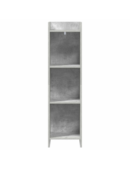 Libreria Grigio Concretè 30 x 30 x 111 cm Legno ingegnerizzato