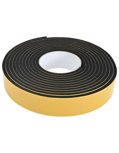 Nastro adesivo in schiuma 10 pcs Nero 30mm x 5m Schiuma CR