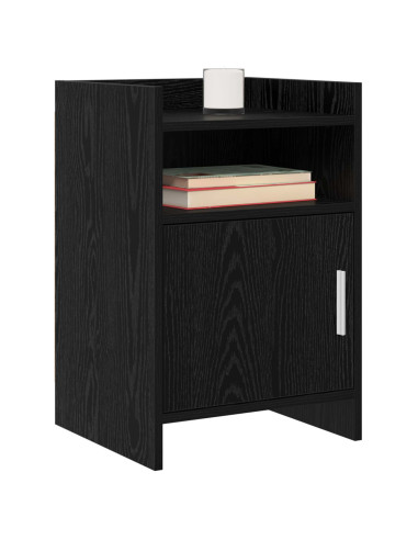 Comodini Rovere Nero 40 x 36 x 60 cm Legno ingegnerizzato