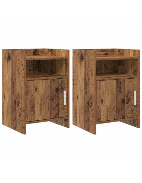 Comodini 2 pcs Legno antico 40 x 36 x 60 cm