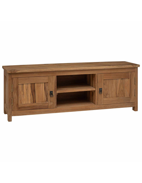 Mobile TV 110 x 30 x 40 cm Naturale Legno di teak solido