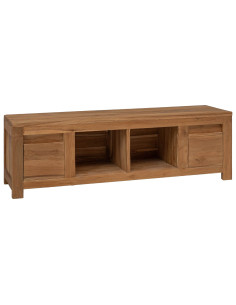 Mobile TV 110 x 30 x 35 cm Naturale Legno di teak solido