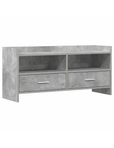Mobile TV 100 x 33 x 47 cm Grigio Cemento Legno ingegnerizzato