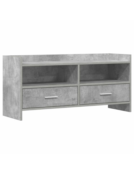 Mobile TV 100 x 33 x 47 cm Grigio Cemento Legno ingegnerizzato