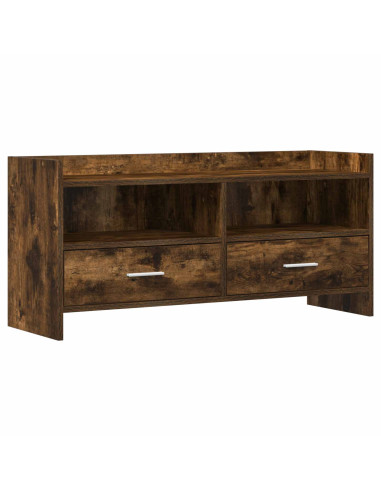 Mobile TV 100 x 33 x 47 cm Rovere Fumo Legno ingegnerizzato
