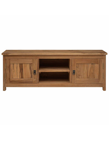 Mobile TV 110 x 30 x 40 cm Naturale Legno di teak solido