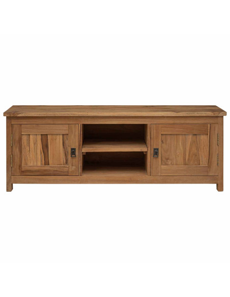 Mobile TV 110 x 30 x 40 cm Naturale Legno di teak solido
