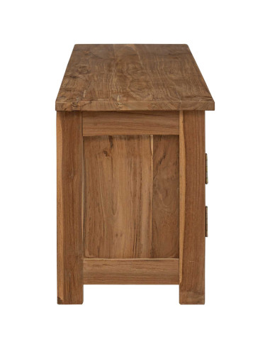 Mobile TV 110 x 30 x 40 cm Naturale Legno di teak solido