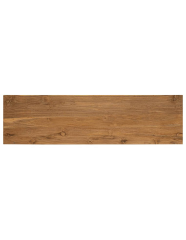 Mobile TV 110 x 30 x 40 cm Naturale Legno di teak solido