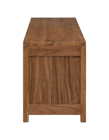 Mobile TV 110 x 30 x 40 cm Naturale Legno di teak solido