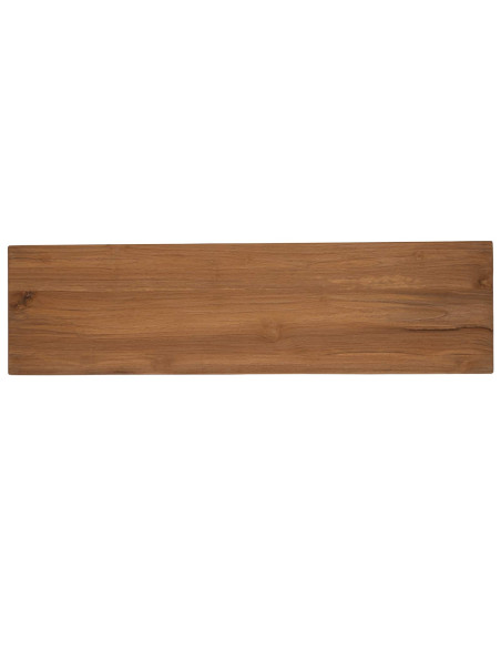 Mobile TV 110 x 30 x 40 cm Naturale Legno di teak solido