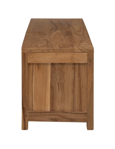 Mobile TV 110 x 30 x 35 cm Naturale Legno di teak solido
