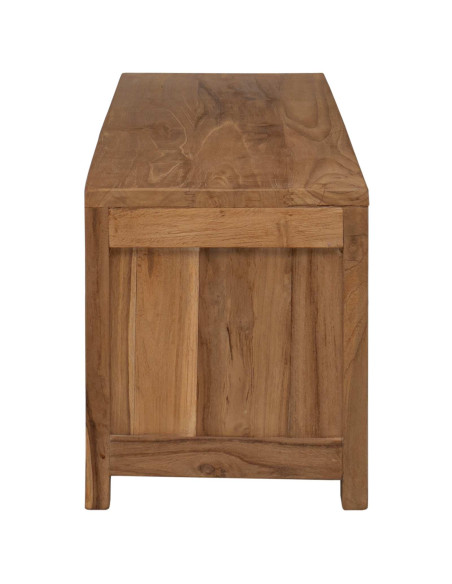 Mobile TV 110 x 30 x 35 cm Naturale Legno di teak solido