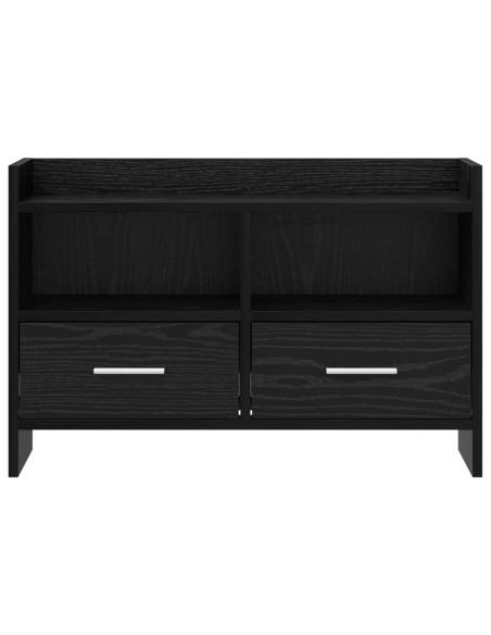Mobile TV 71,5 x 33 x 47 cm Rovere Nero Legno ingegnerizzato