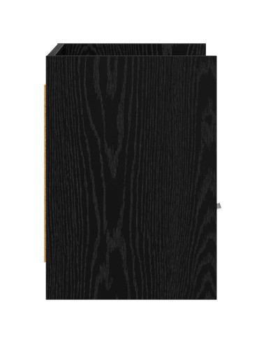 Mobile TV 71,5 x 33 x 47 cm Rovere Nero Legno ingegnerizzato