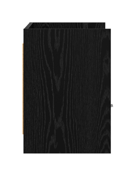 Mobile TV 71,5 x 33 x 47 cm Rovere Nero Legno ingegnerizzato