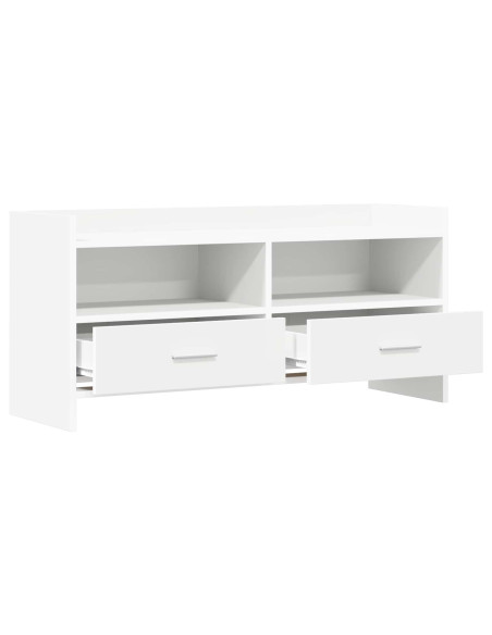 Mobile TV 100 x 33 x 47 cm Bianco Legno ingegnerizzato