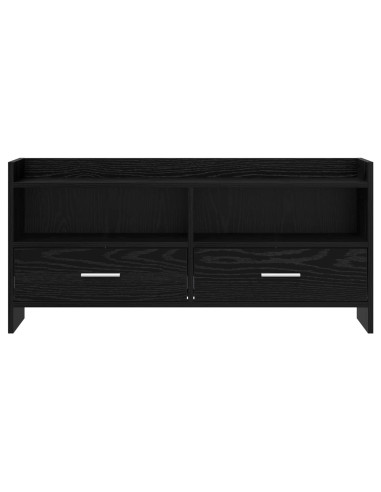 Mobile TV 100 x 33 x 47 cm Rovere Nero Legno ingegnerizzato