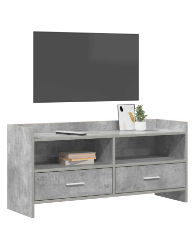 Mobile TV 100 x 33 x 47 cm Grigio Cemento Legno ingegnerizzato