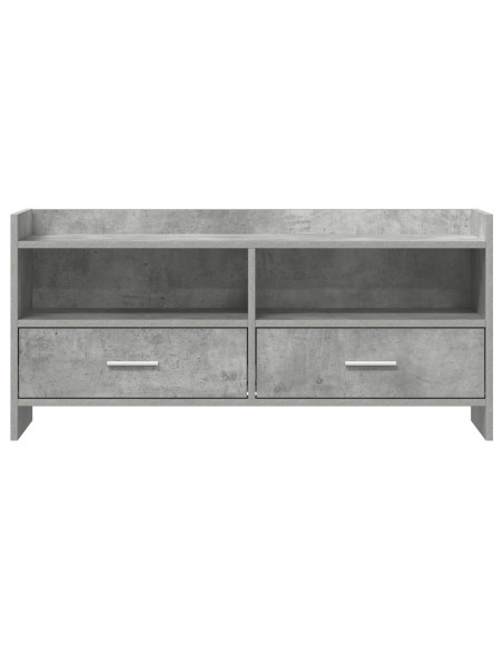 Mobile TV 100 x 33 x 47 cm Grigio Cemento Legno ingegnerizzato