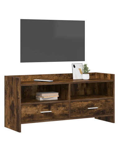 Mobile TV 100 x 33 x 47 cm Rovere Fumo Legno ingegnerizzato