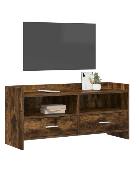 Mobile TV 100 x 33 x 47 cm Rovere Fumo Legno ingegnerizzato