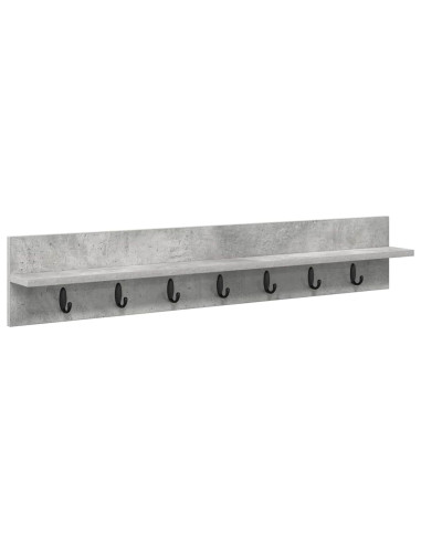 Appendiabiti a muro Grigio cemento 100 x 10,5 x 18 cm