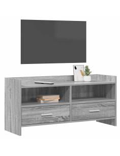Mobile TV 100 x 33 x 47 cm Sonoma grigio Legno ingegnerizzato 2