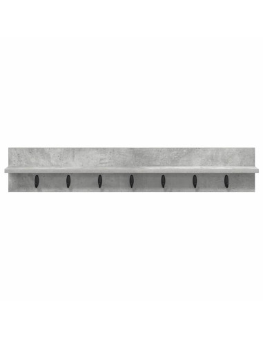 Appendiabiti a muro Grigio cemento 100 x 10,5 x 18 cm