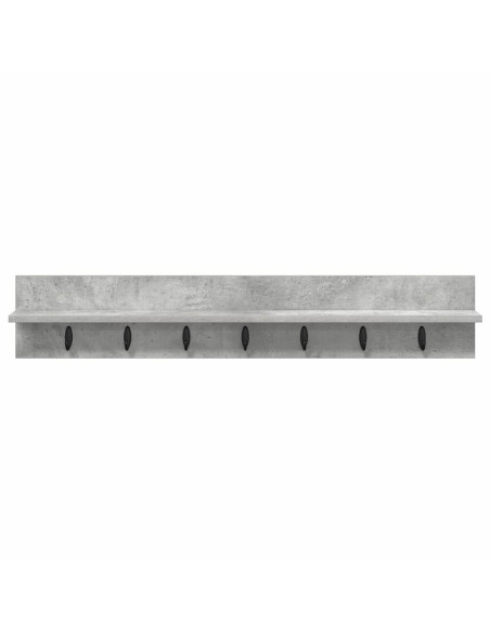 Appendiabiti a muro Grigio cemento 100 x 10,5 x 18 cm